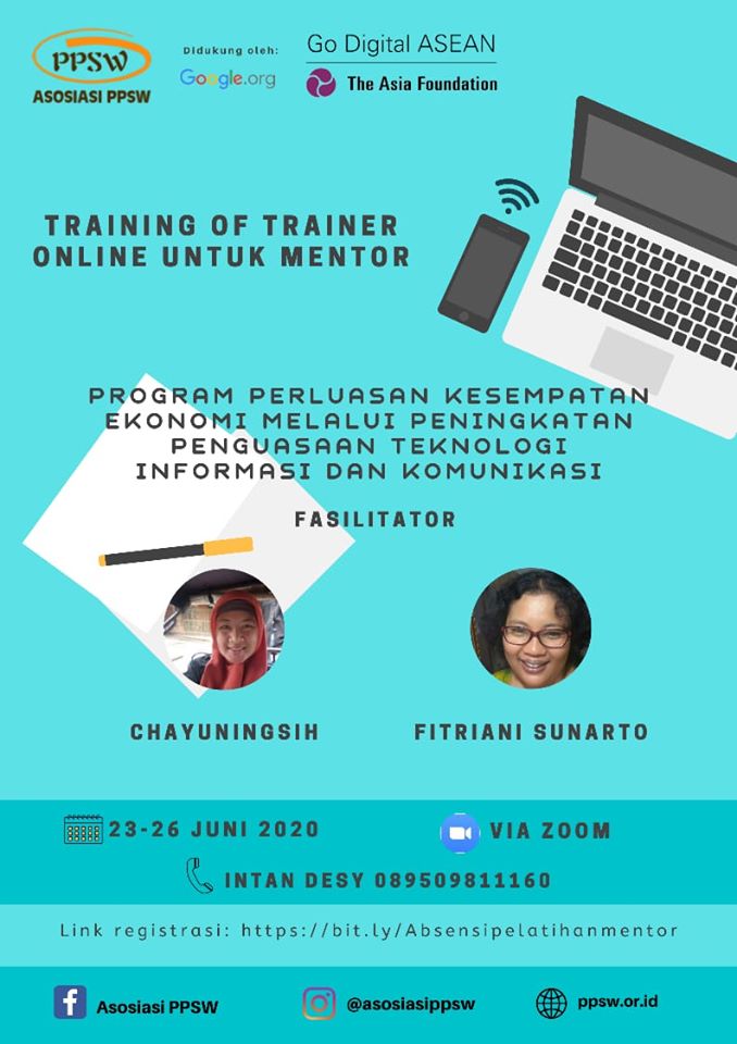 Training of Trainer (TOT)  Mentor Program Perluasan Kesempatan Ekonomi Melalui Peningkatan Penguasaan Tehnologi Informasi dan Komunikasi