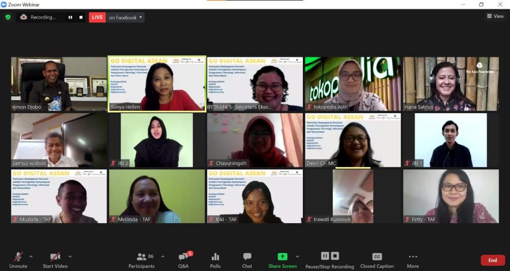 Program “Go Digital ASEAN” 20.000 UMKM dan Pencari Kerja Dilatih Ekosistem Digital